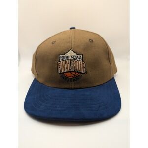 Texace 1998 NCAA Final Four Hat Mens OSFA Brown Blue Vintage Basketball Cap